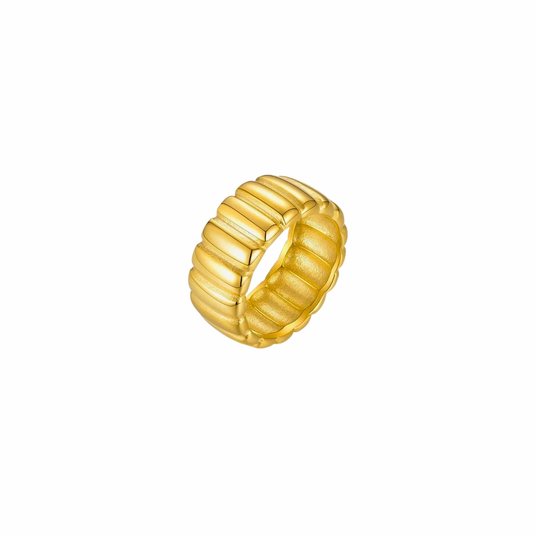 Modern Trinket Essential Gold Band Ring | Sleek Everyday Stackable