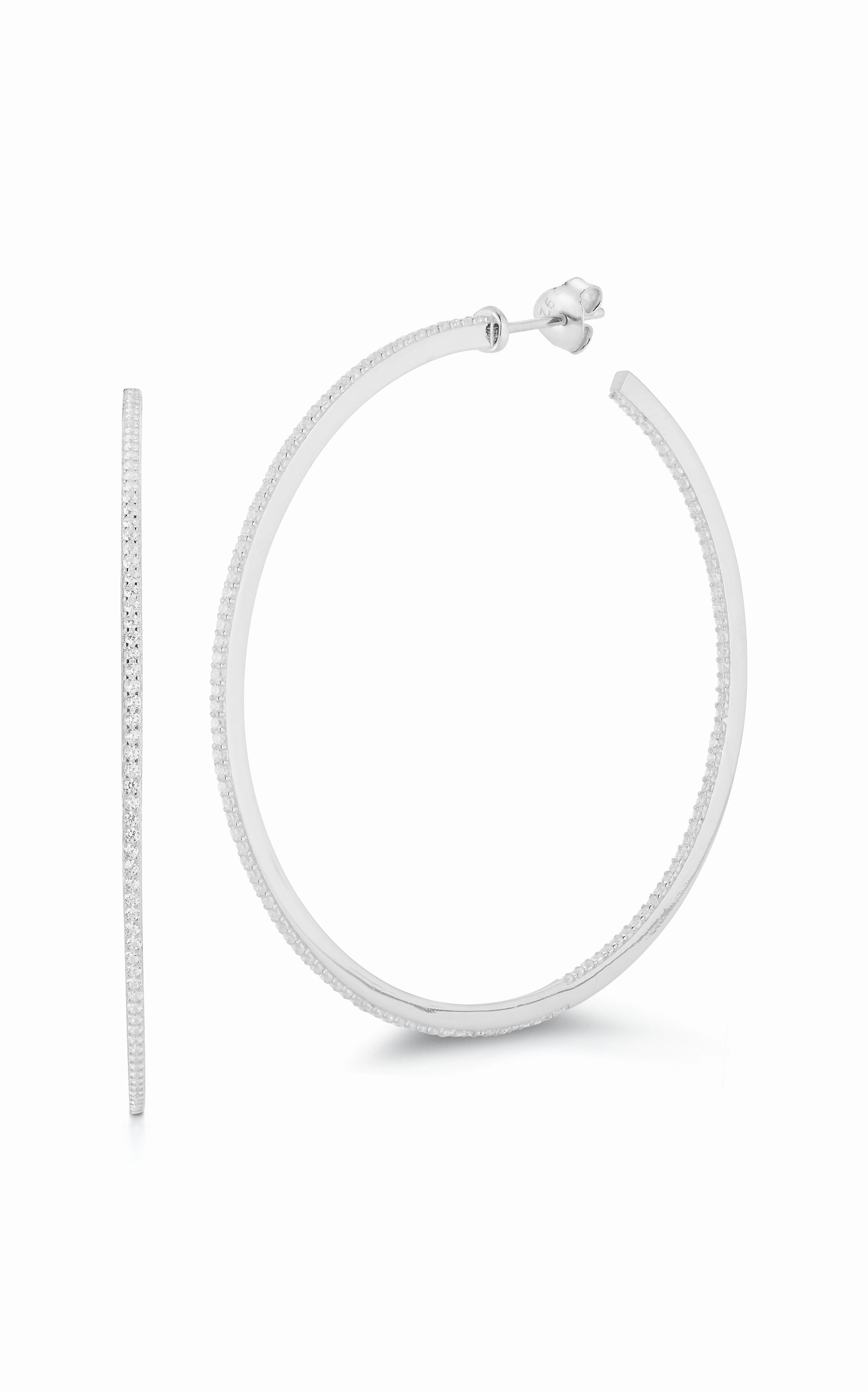 XL Thin Inside-Out Hoop Earring Party essential Chic Gem