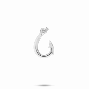 Gift Choice Fish Hook Pendant in Sterling Silver - 18mm