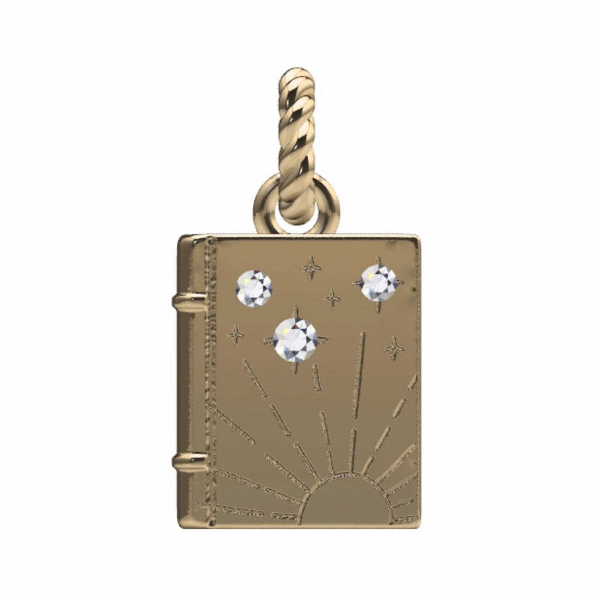 Versatile Accessory Birthday Cheer Cosmic Unfolding Book Charm