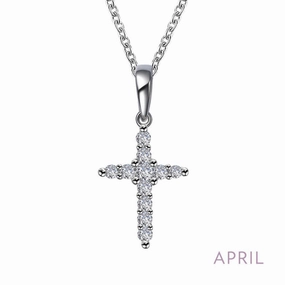 April Birthstone Necklace Group Item Modern Fashion