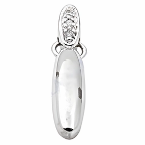 Lovely Ornament Famous Design Cubic Zirconia Gemstone Silver Pendant - Best CZ Jewelry