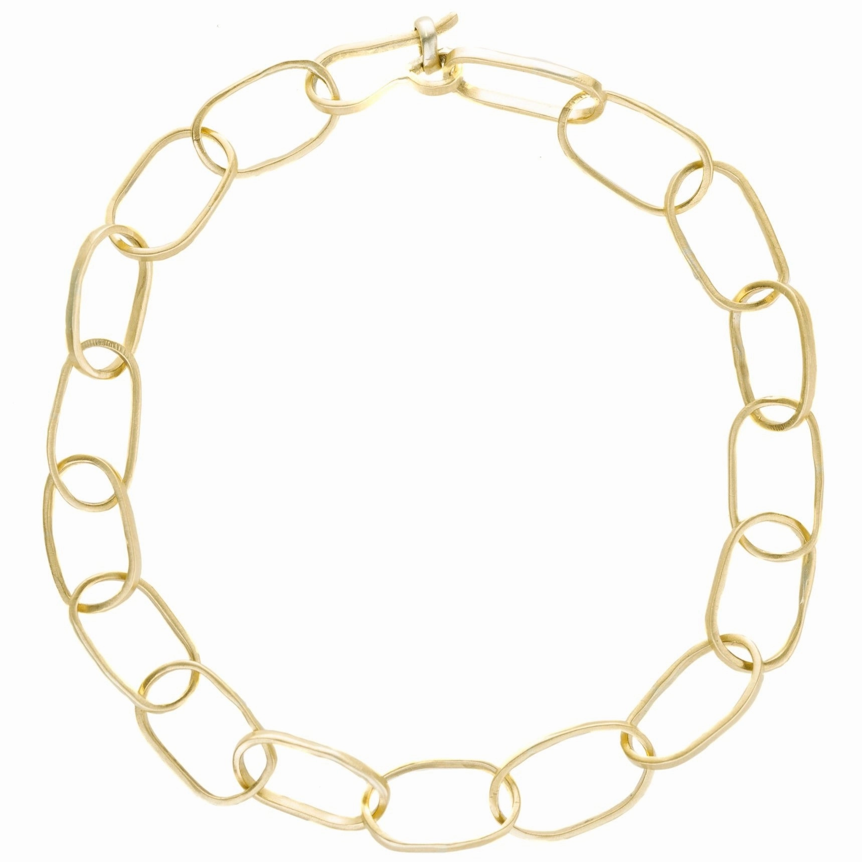 Clean Texture Legacy Gold Link Bracelet - 18ky Gold