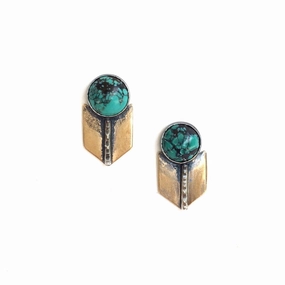 Fashion Form Archer Studs with Turquoise