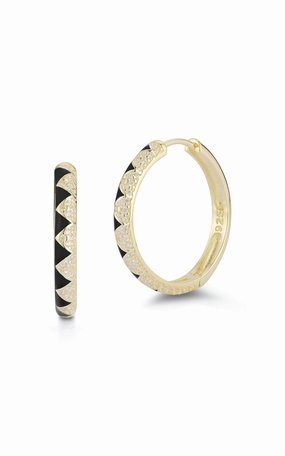 Zig Zag Statement Hoop Earring Bright Pop