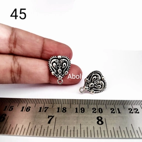 Silver earrings stud components metal earrings findings ESS45 Daytime Item Casual Adornment