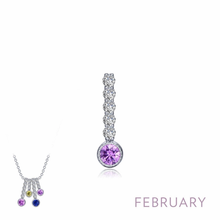 Home Present February Birthstone Love Pendant
