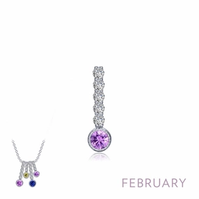 Home Present February Birthstone Love Pendant