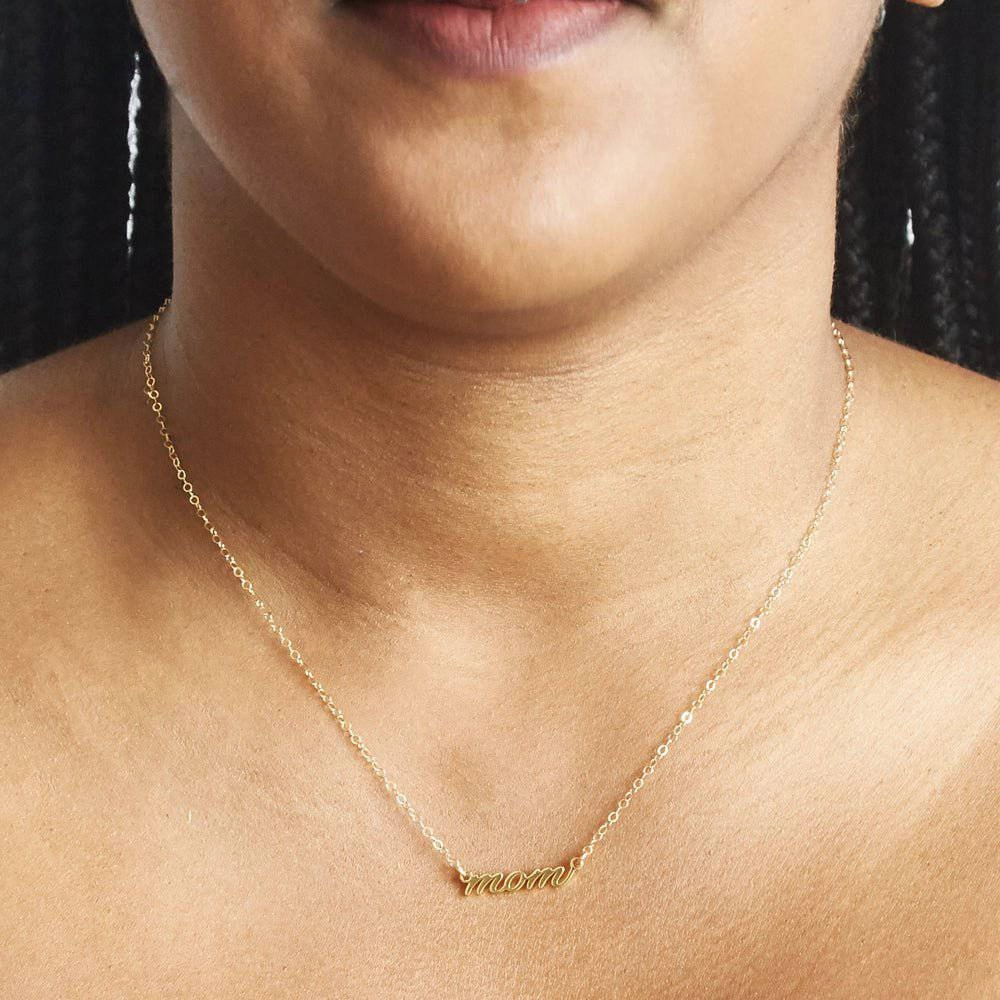 Trendy Accessory MOM Gold Necklace