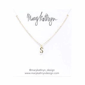 Radiant Gems Gold Initial Necklace