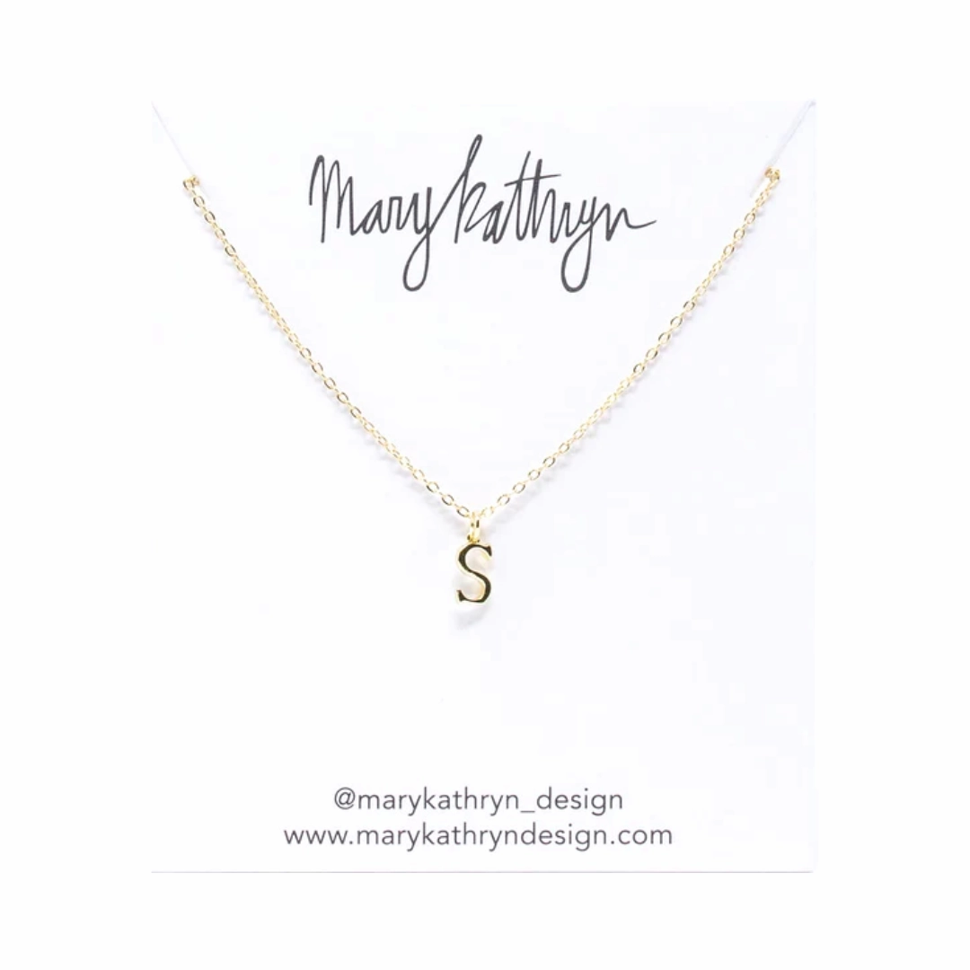 Gold Initial Necklace Bold Craft