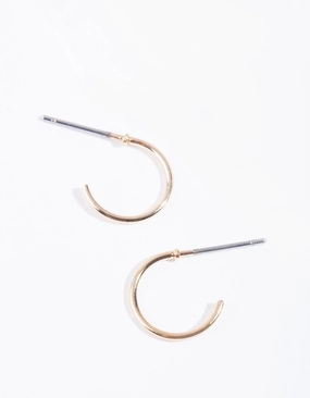 Gold Mini Hoop Earrings Exclusive Accessories