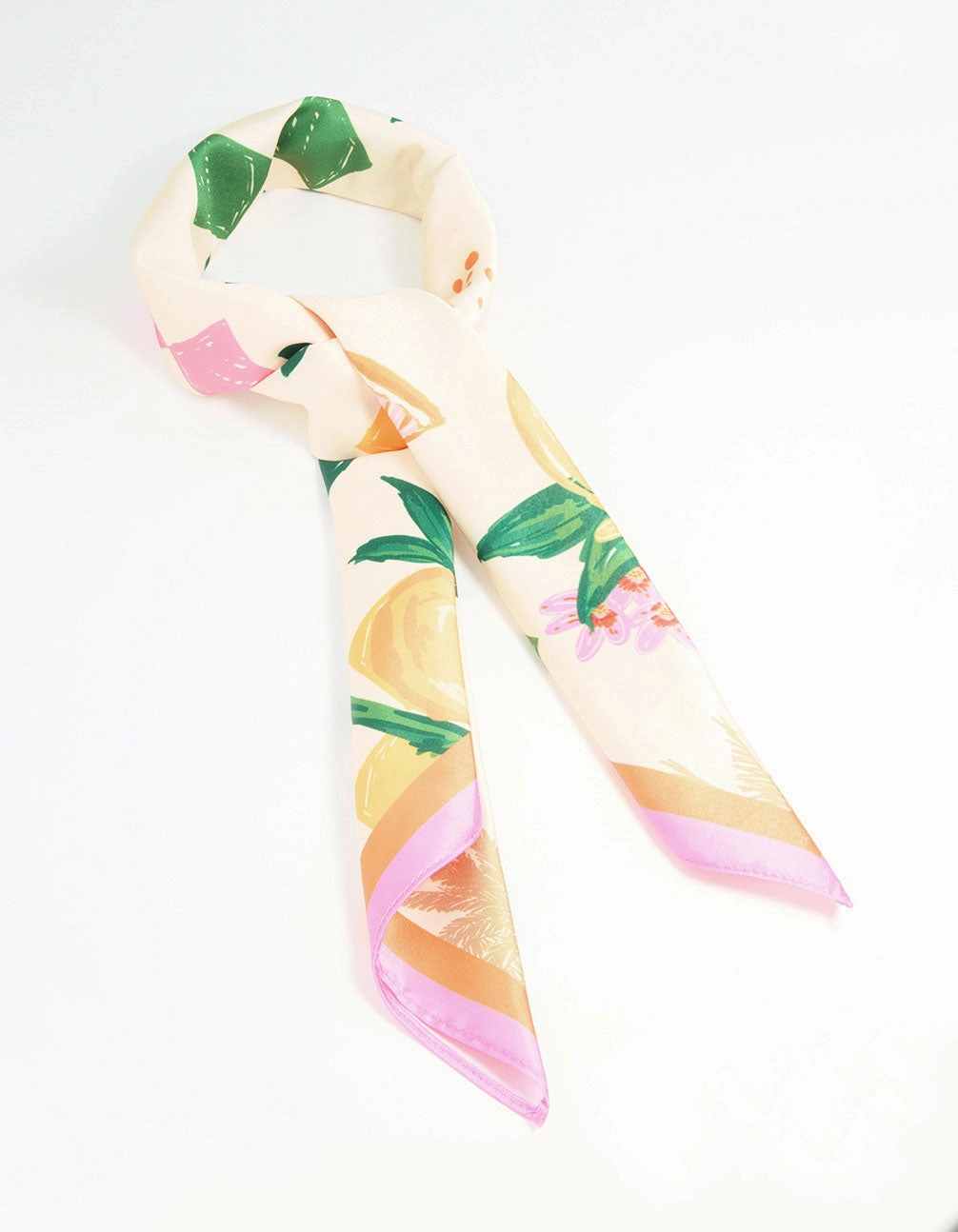 Dusk Style Understated Elegance Vacation Print Fabric Scarf