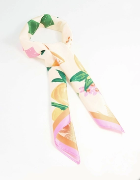 Dusk Style Understated Elegance Vacation Print Fabric Scarf
