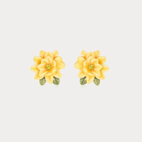 Gardenia Stud Earrings Fashionable Glow