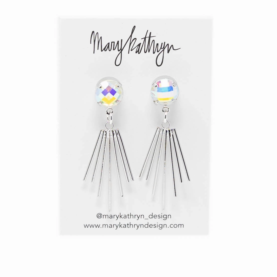 Evening Gift Quiet Shine Cleopatra Iridescent Earrings