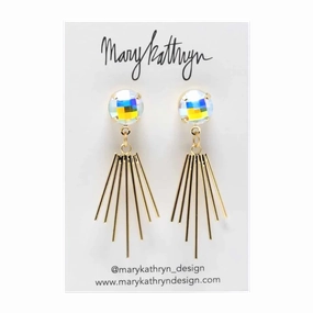 Classic Pieces Crisp Look Cleopatra Iridescent Earrings