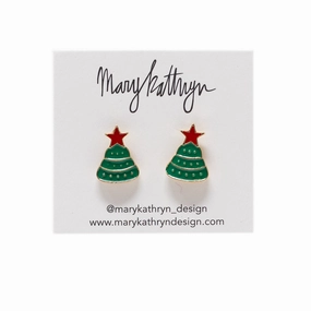 Trend Look Christmas Tree Enamel Studs
