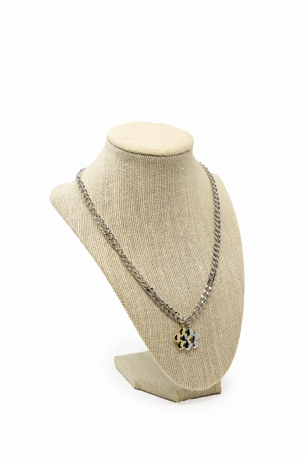 Gold & Silver Daisy Necklace Seasonal Favorite