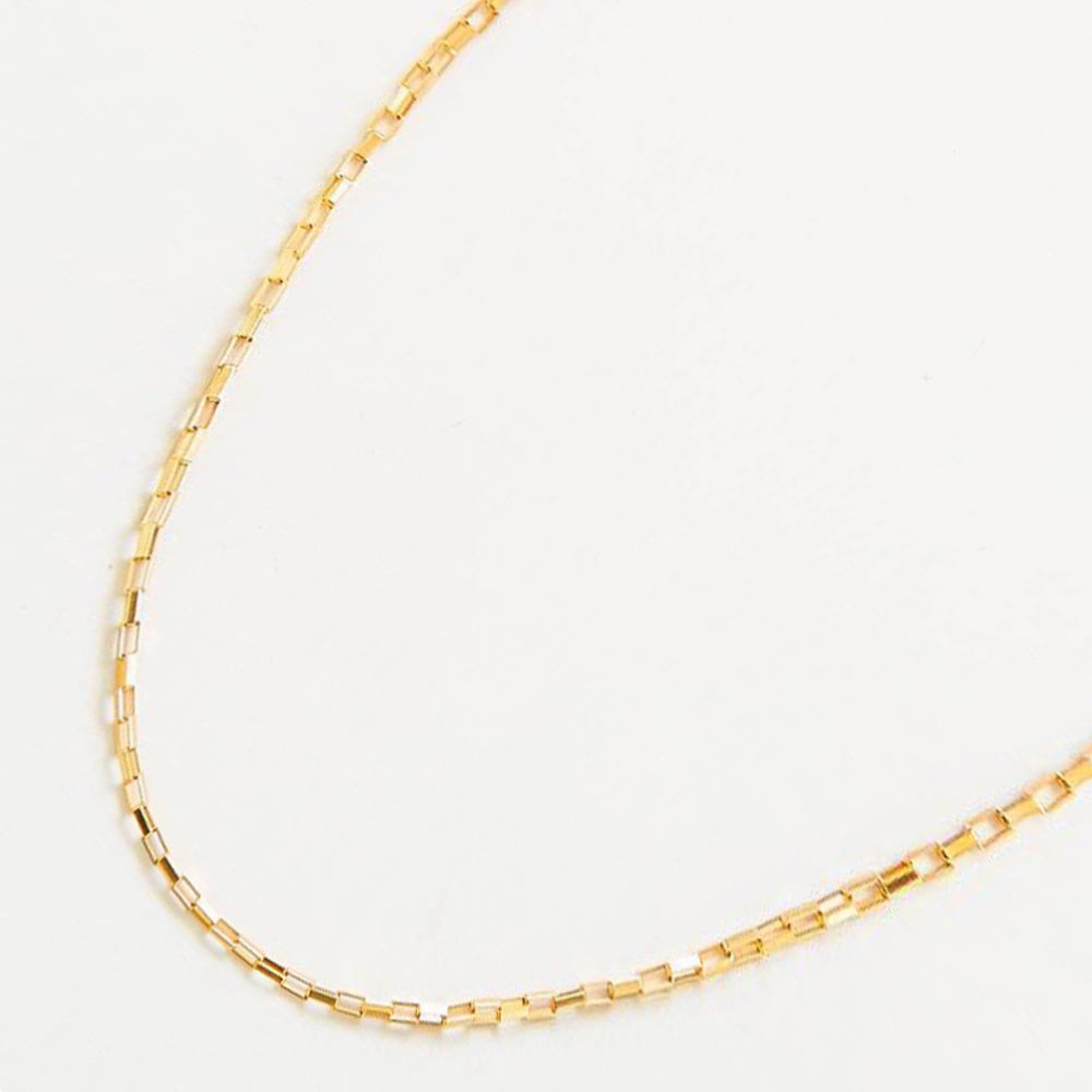 Gold Bar Chain Necklace Career Jewelry