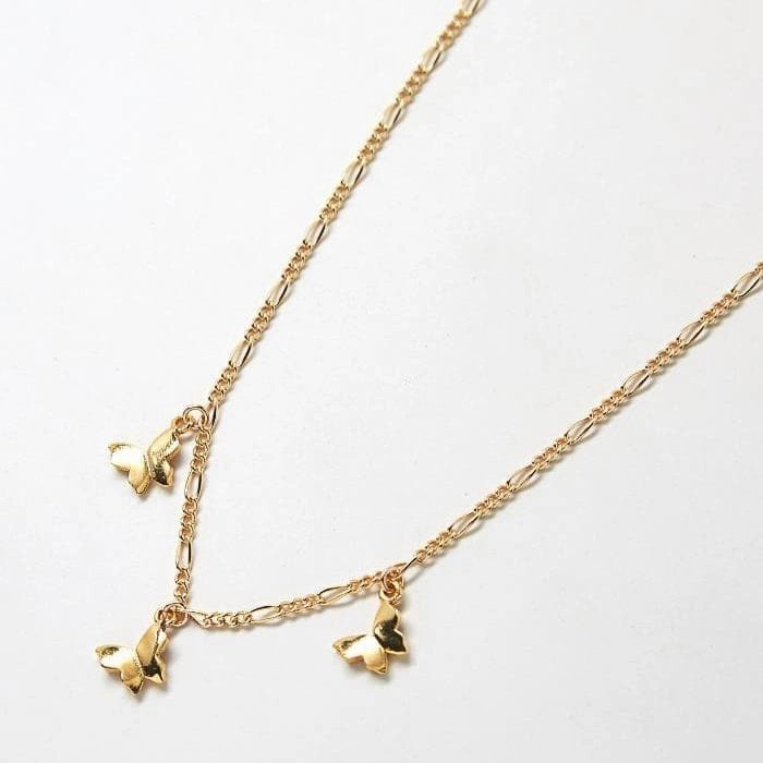 Gold Butterfly Choker Necklace Elegant Piece Stylish Item
