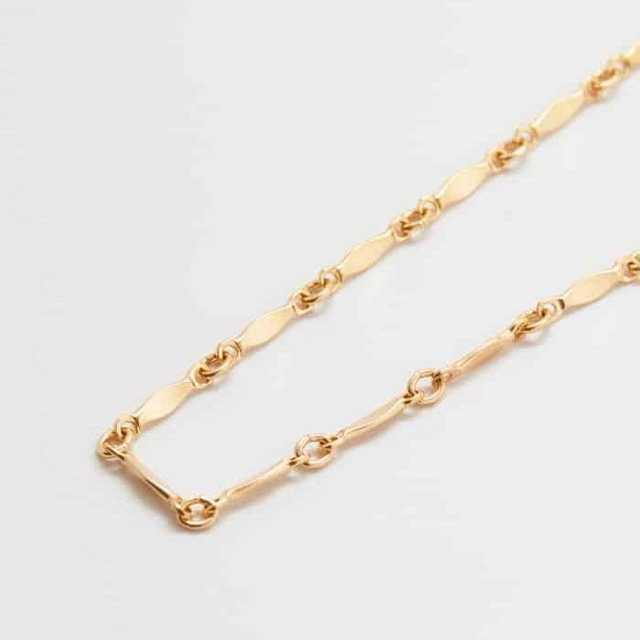 Gold Chain Link Necklace Chic Touch Bridal Adornment