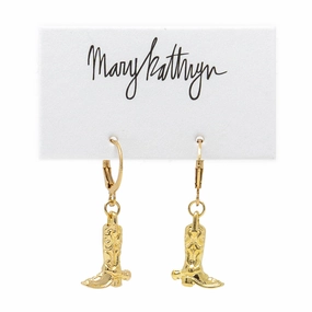 Gold Cowboy Boot Huggies Handcrafted Treasures Modern Accent