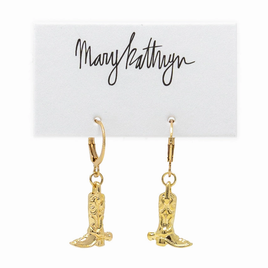 Gold Cowboy Boot Huggies Handcrafted Treasures Modern Accent