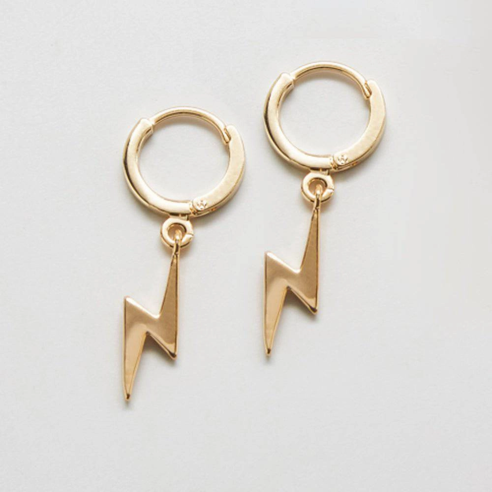 Brilliant Choice Lightweight Look Gold Lightning Bolt Huggies