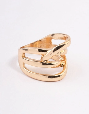 Gold Multi Row Wrap Ring family gathering