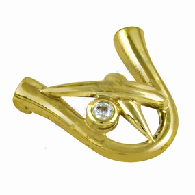 Luxury Present Gold Plated Silver Pendant with CZ Gemstone - Fashion Accessories