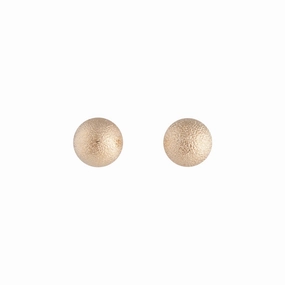 Gold Tone Textured Stud Earrings Classic Accent Glam fit