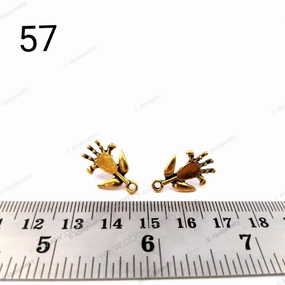 Substantial Accent Golden flower stud earrings components metal earrings findings ESG57