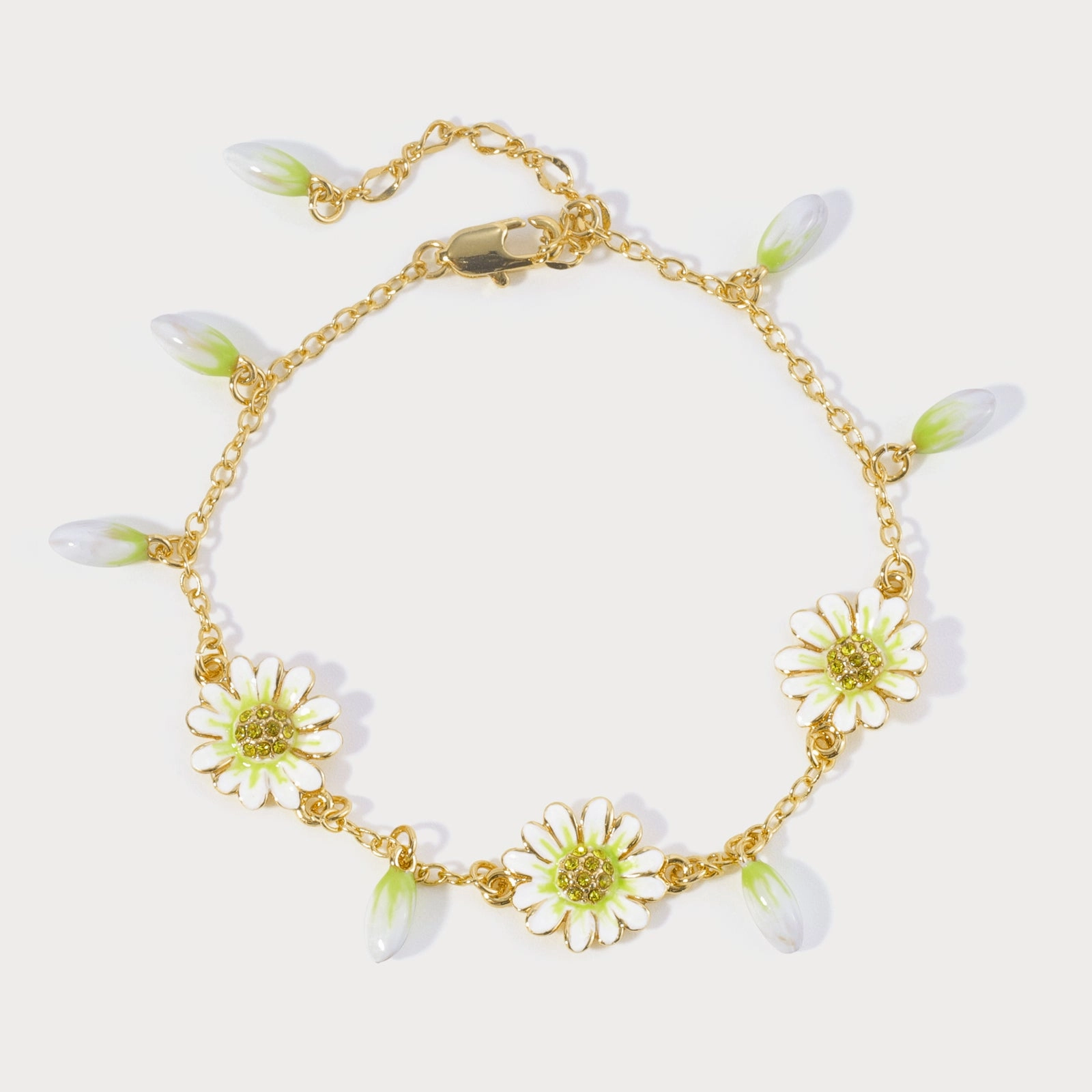 Daisy Charm Bracelet Daily Details
