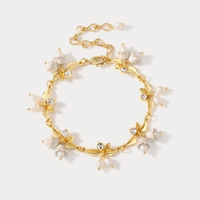 Golden Lily of The Valley Bracelet Easy Style family event