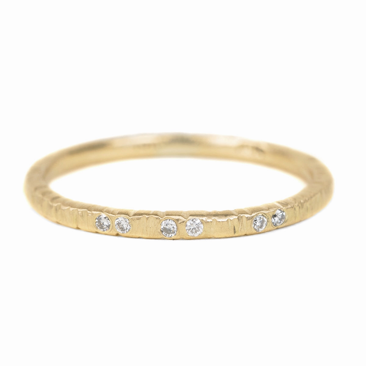 Muted Elegance Aspen Wedding Stackers with Diamonds - 18ky Gold, 14kpw Gold   VS Diamonds