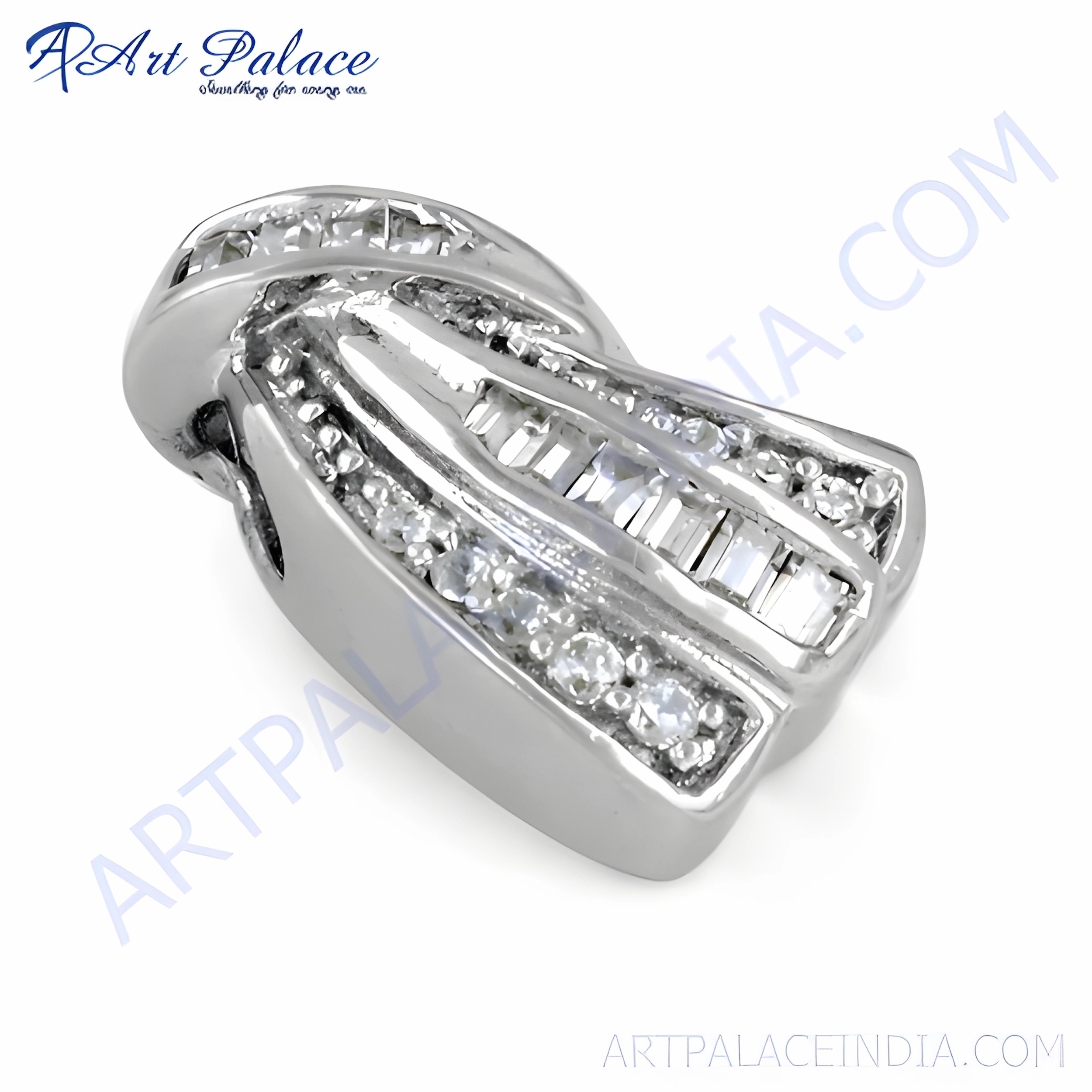 Fashion Detail Hot Sale Cubic Zirconia Gemstone Silver Pendant - Best Deals & Discounts