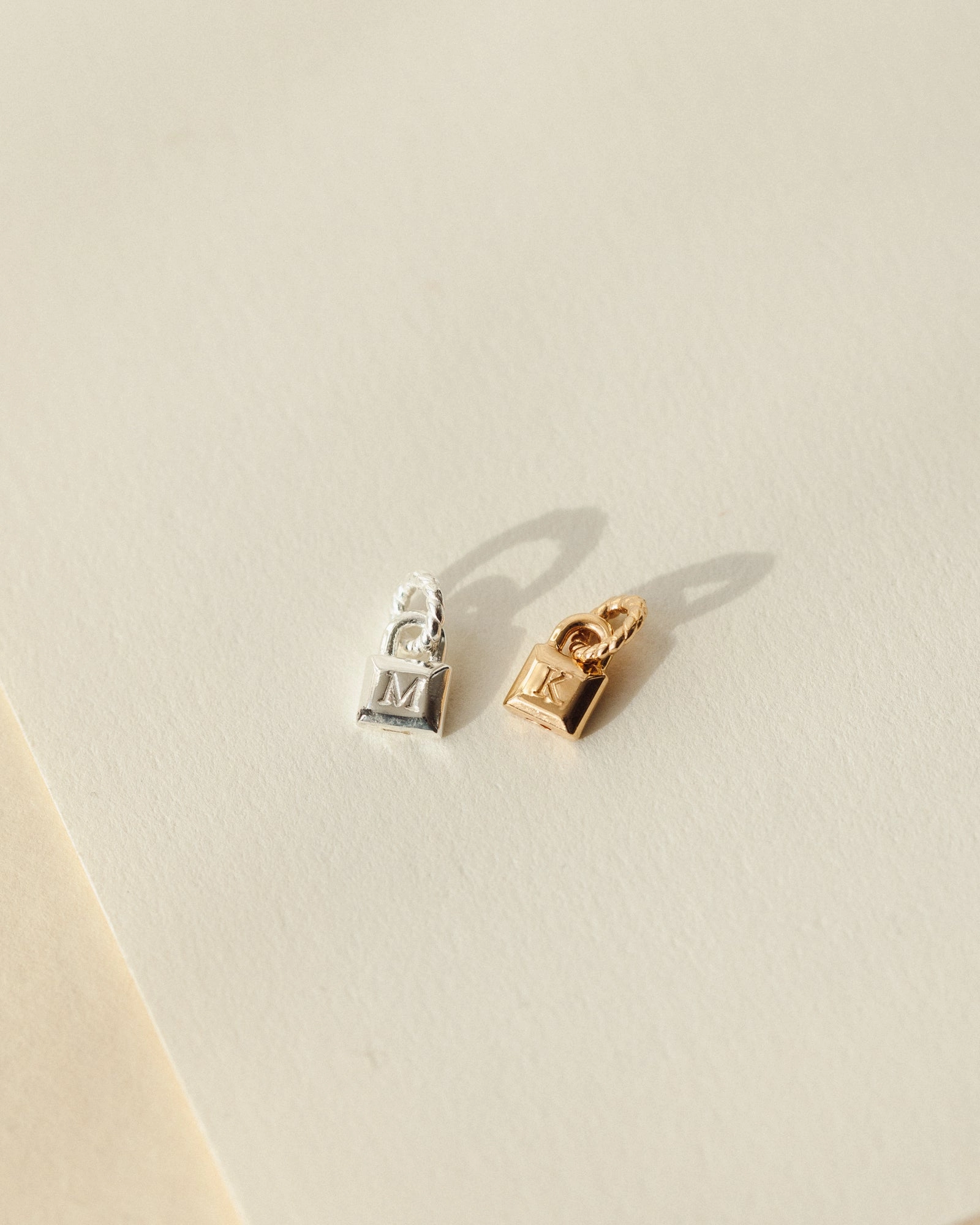 Initial Padlock Charm Amazing Style