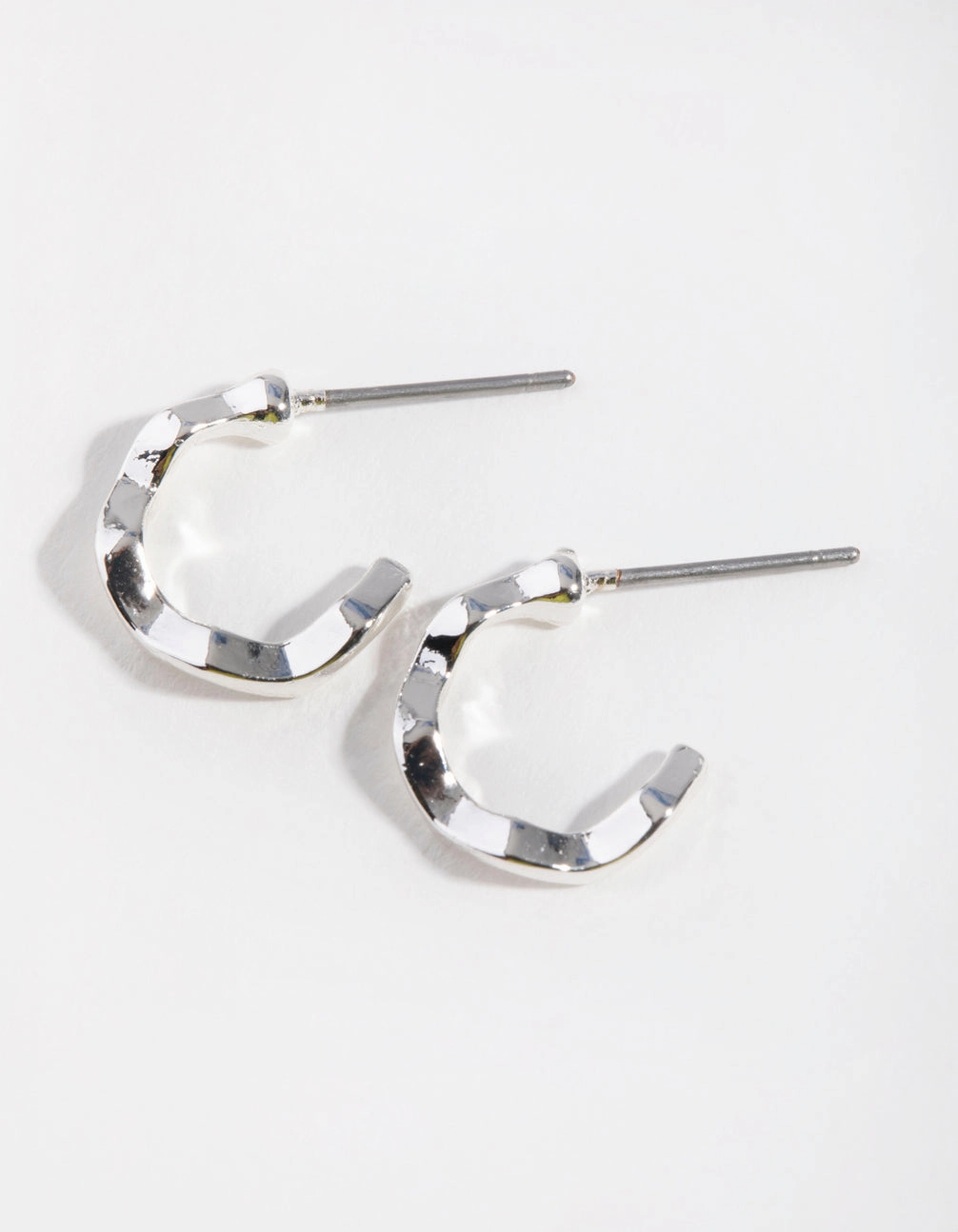 Silver Squiggle Mini Hoop Earrings Daily Details Elegant Glow