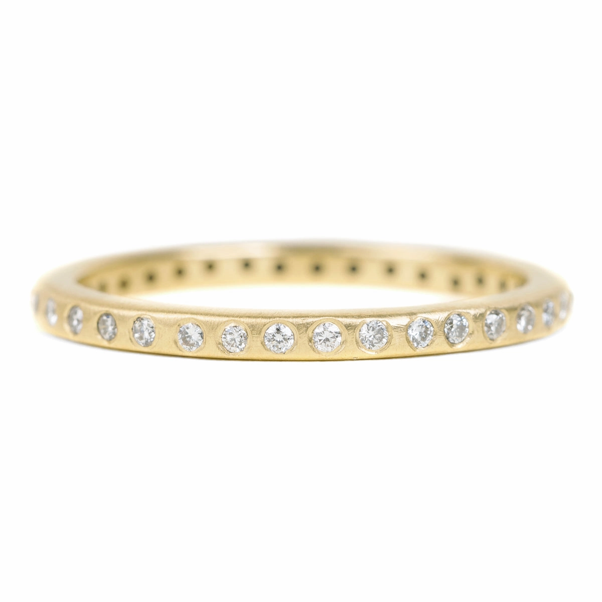 Eternity Diamond Band - 18k Gold, 14kpw Gold   VS Diamonds   Black Diamonds Glam Finish