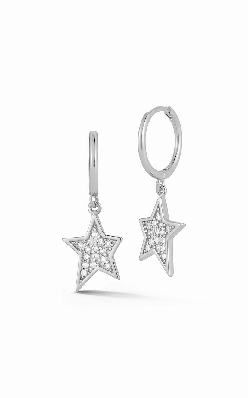 Star Charm Huggie Earring Perfect Finish Graceful Detail