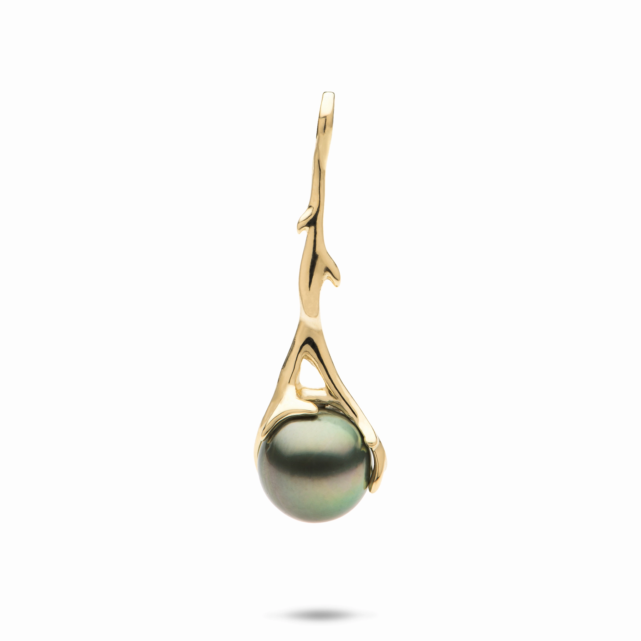 Heritage Tahitian Pearl Pendant in Gold - 33mm Style Accessory