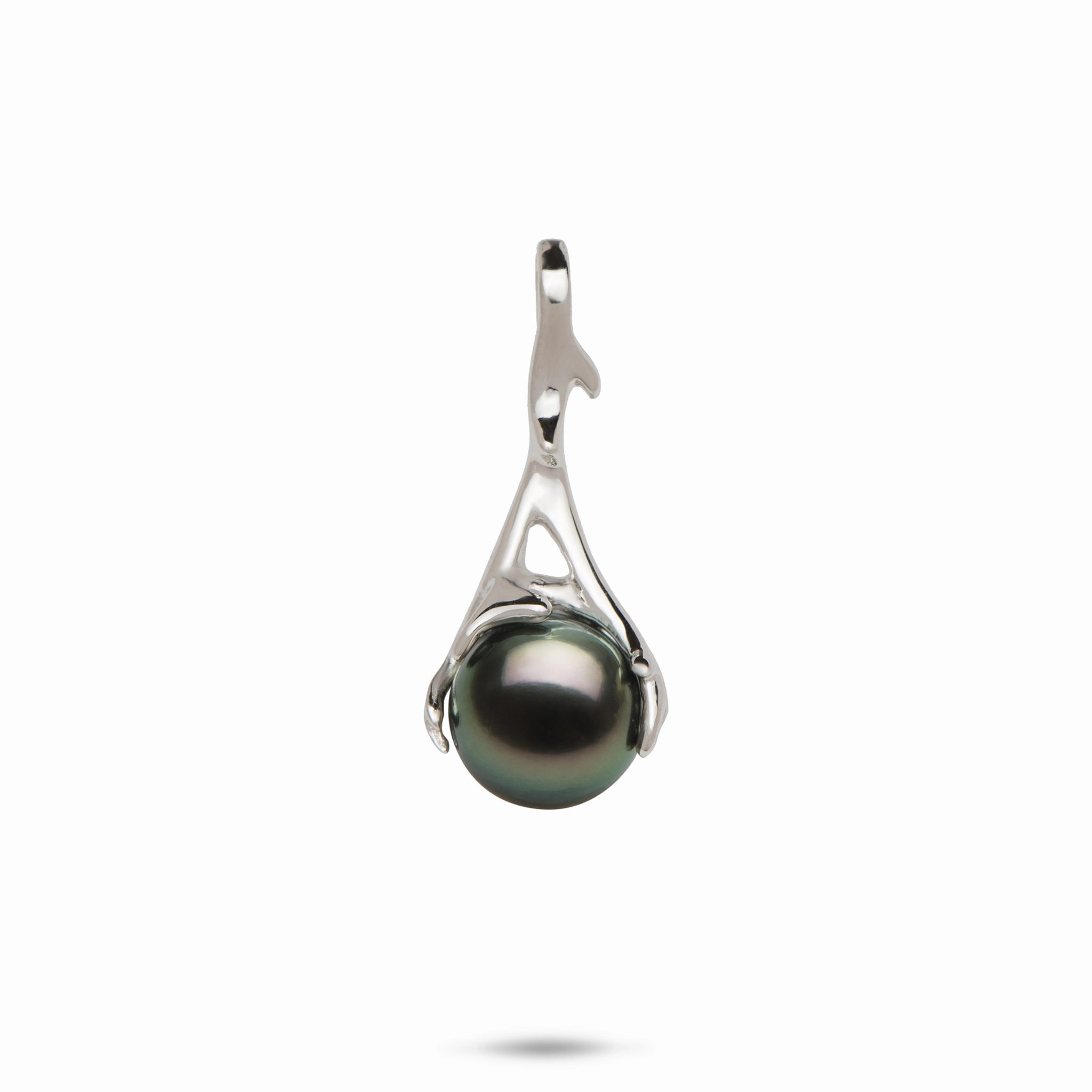 Value Piece Excellent Ornament Heritage Tahitian Pearl Pendant in White Gold - 25mm