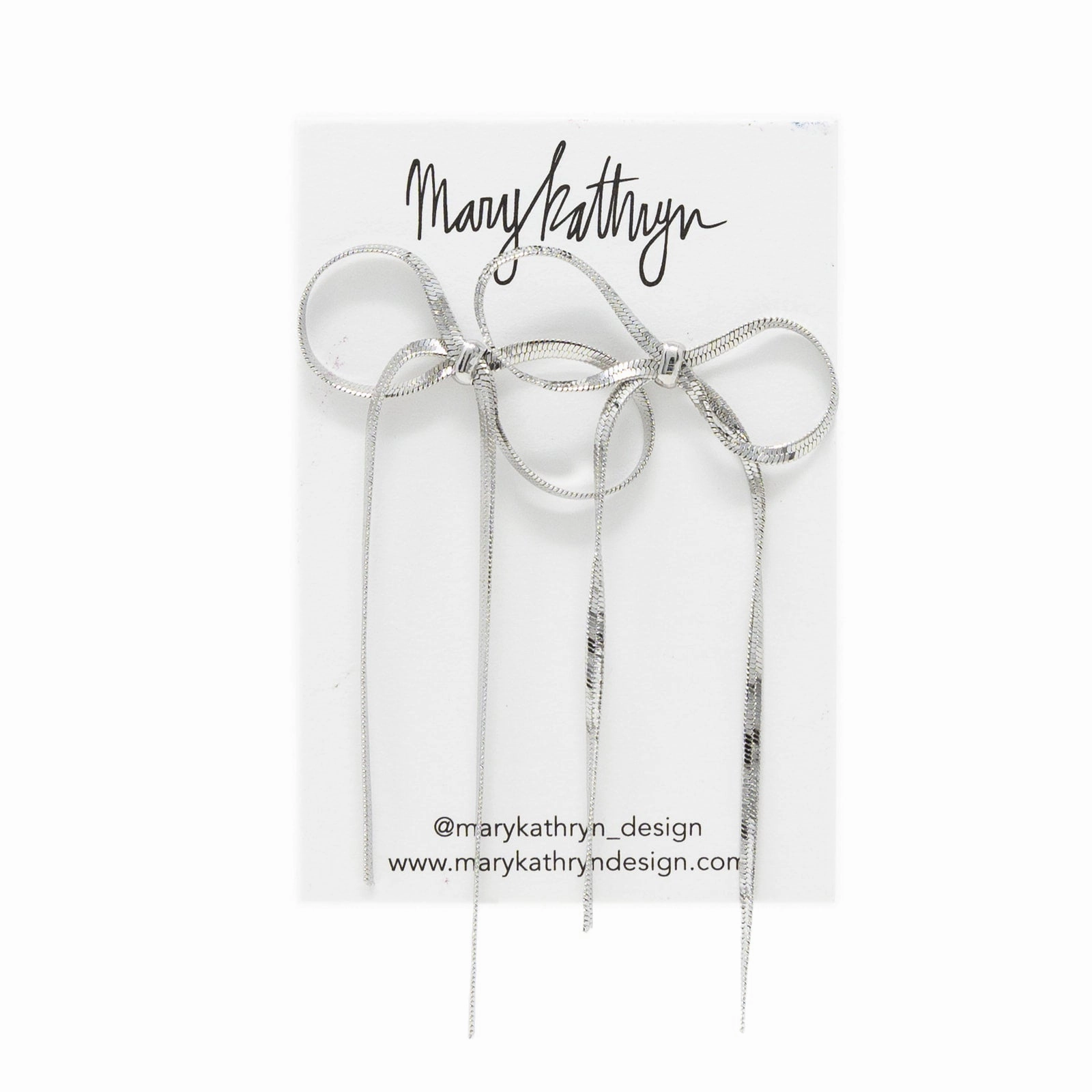 Herringbone Ribbon Earrings Charming Pieces Design