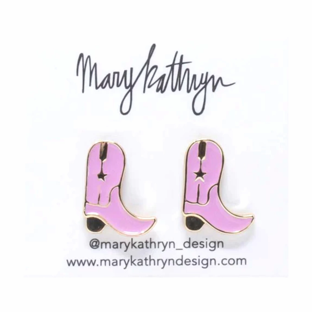Fine Detailing Timeless Set Pink Cowboy Boot Studs