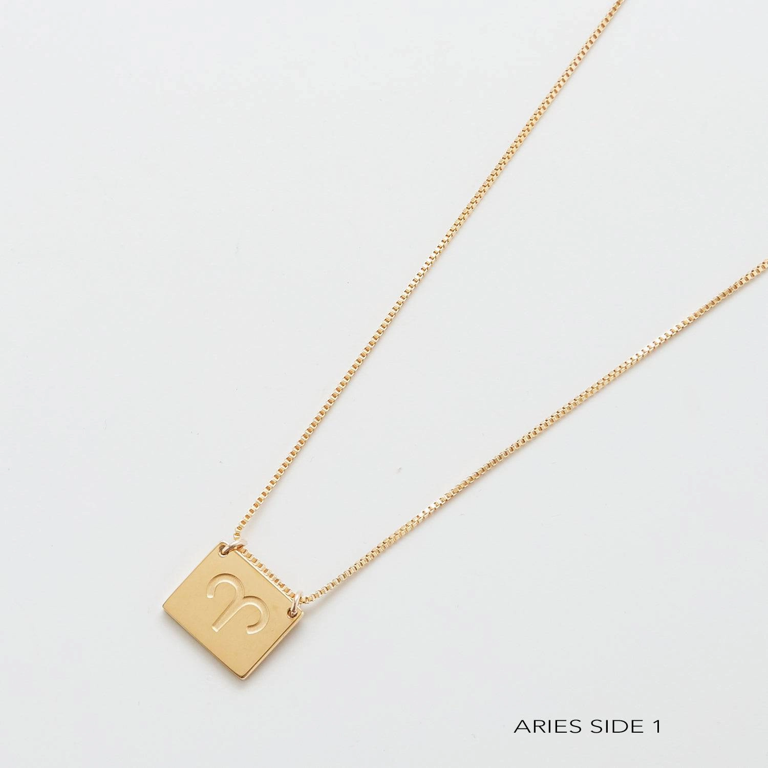 Zodiac Double-Sided Astrology Necklace Strong Accessory Home Gathering