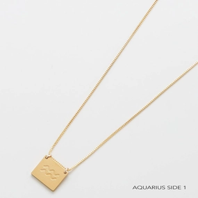 Zodiac Double-Sided Astrology Necklace Luxury Touch