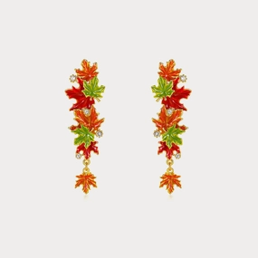 Maple Leaf Earrings Trend Style Elegant Choice