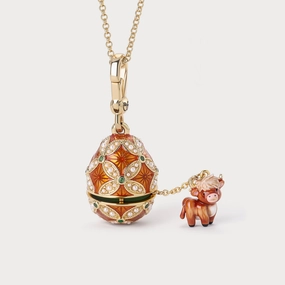 Tailored Mood Highland Cow Locket Necklace