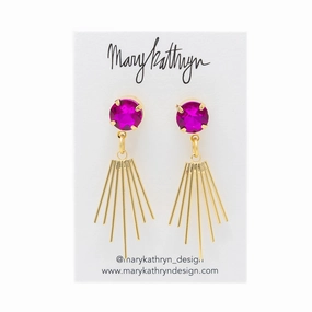 Hot Pink Cleopatra Earrings Gifting Light Handcrafted Jewelry
